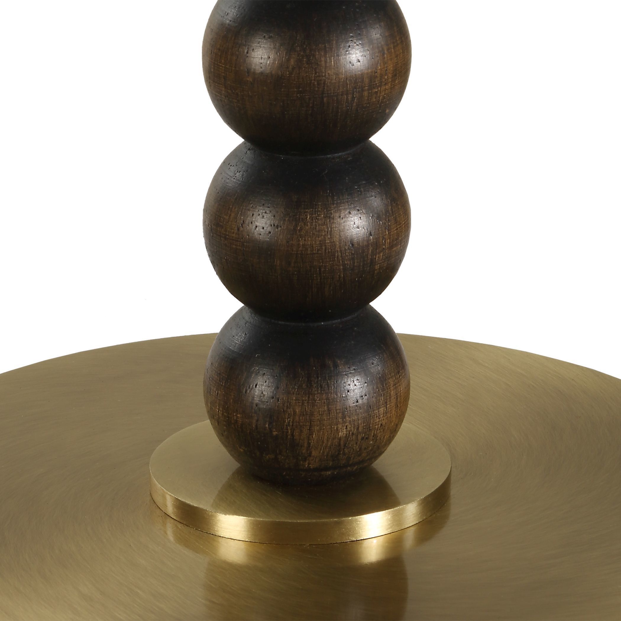 Gallus 34 inch 100.00 watt Dark Walnut and Brass Table Lamp Portable Light
