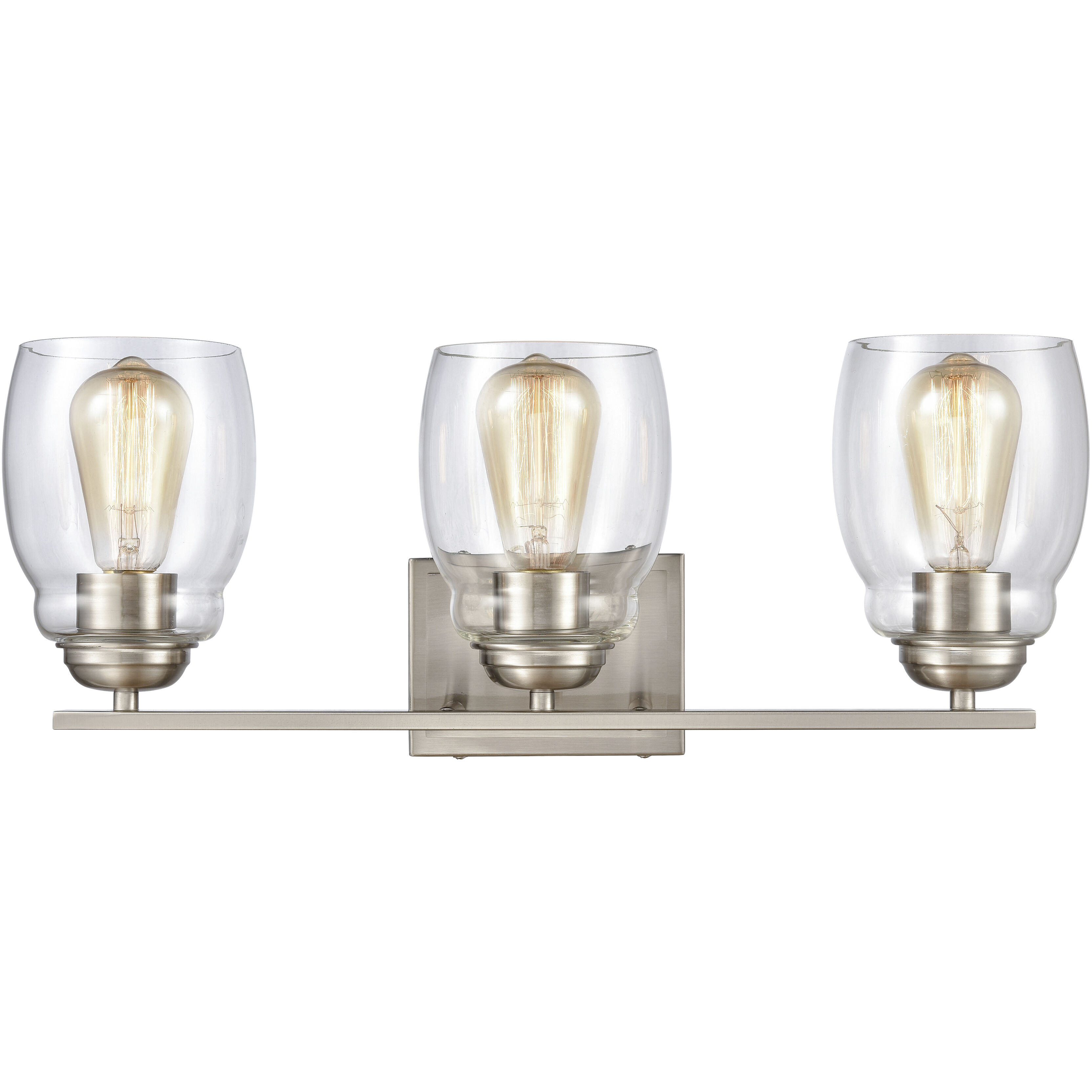 Calistoga 3 Light 22 inch Brushed Nickel Vanity Light Wall Light