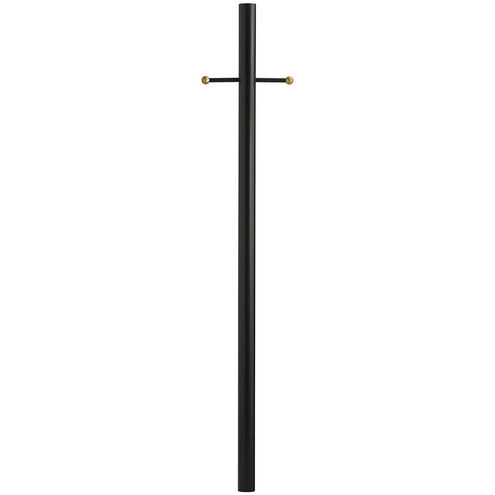 Direct Burial 84 inch Textured Black Outdoor Post