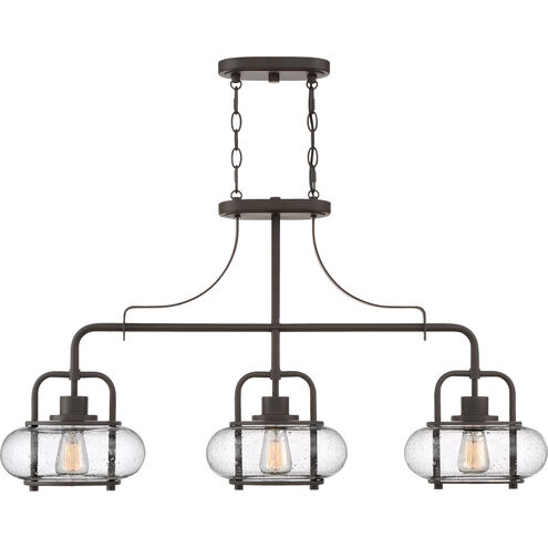 Trilogy 3 Light 38 inch Old Bronze Island Chandelier Ceiling Light