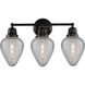 Aditi Geneseo 3 Light 22.5 inch Matte Black Bath Vanity Light Wall Light, Aditi