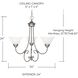 Hometown 3 Light 24 inch Matte Nickel Chandelier Ceiling Light