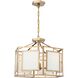 Hillcrest 6 Light 22 inch Vibrant Gold Lantern Chandelier Ceiling Light