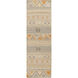 Nomad 96 X 30 inch Khaki, Bright Orange, Butter Rug