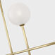 AERIN Linnea LED 56.5 inch Hand-Rubbed Antique Brass Chandelier Ceiling Light