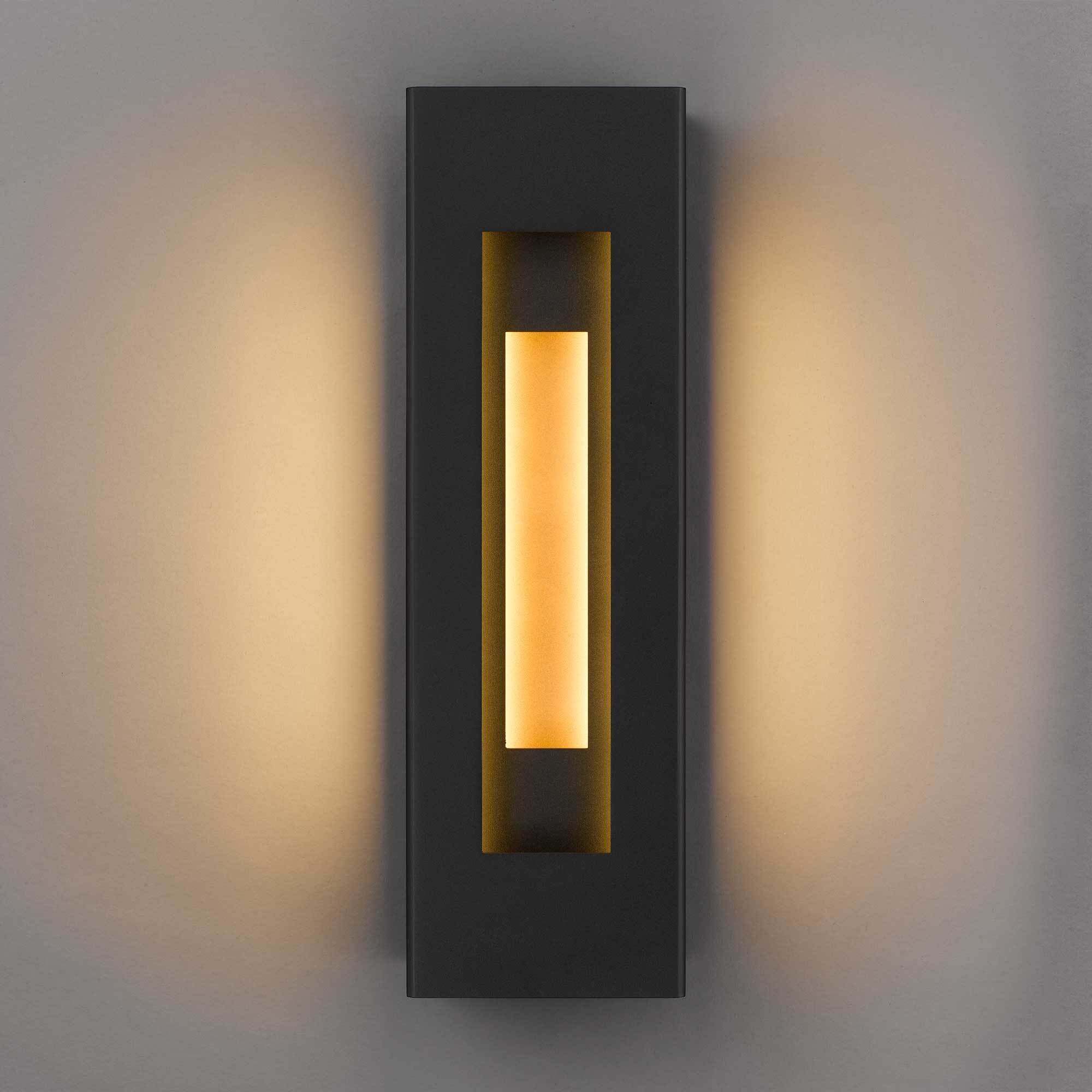 Layer LED 18 inch Sand Black Outdoor Wall Sconce