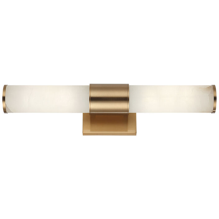 London LED 4.75 inch Aged Gold Brass Wall Sconce Wall Light