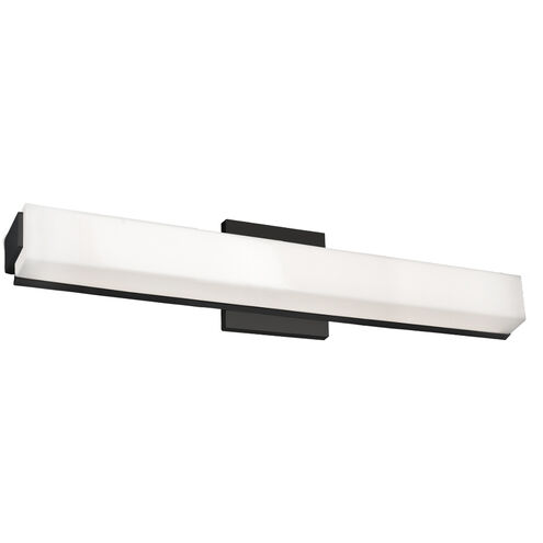 Latitude LED 24.63 inch Black Bath Vanity Light Wall Light