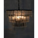 Carnegie 4 Light 20 inch Black Chandelier Ceiling Light, Medium