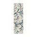 Cosmopolitan 96 X 30 inch Dark Blue/Medium Gray/Sea Foam/Light Gray/Ivory Rugs, Polyester