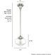 Saddle Creek 1 Light 7.5 inch Brushed Nickel Mini Pendant Ceiling Light