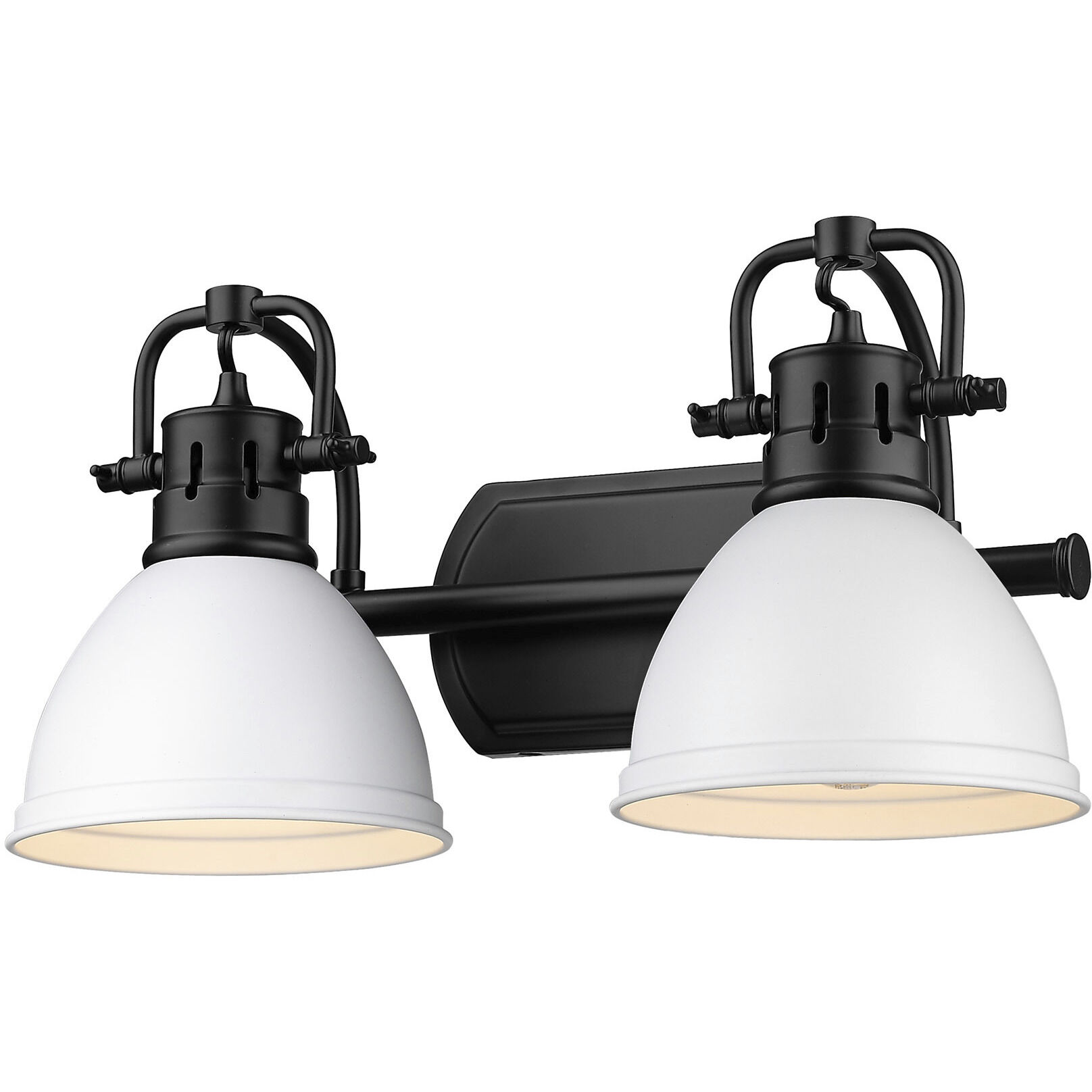 Yep Duncan Vanity Wall Light in Matte Black, Matte White
