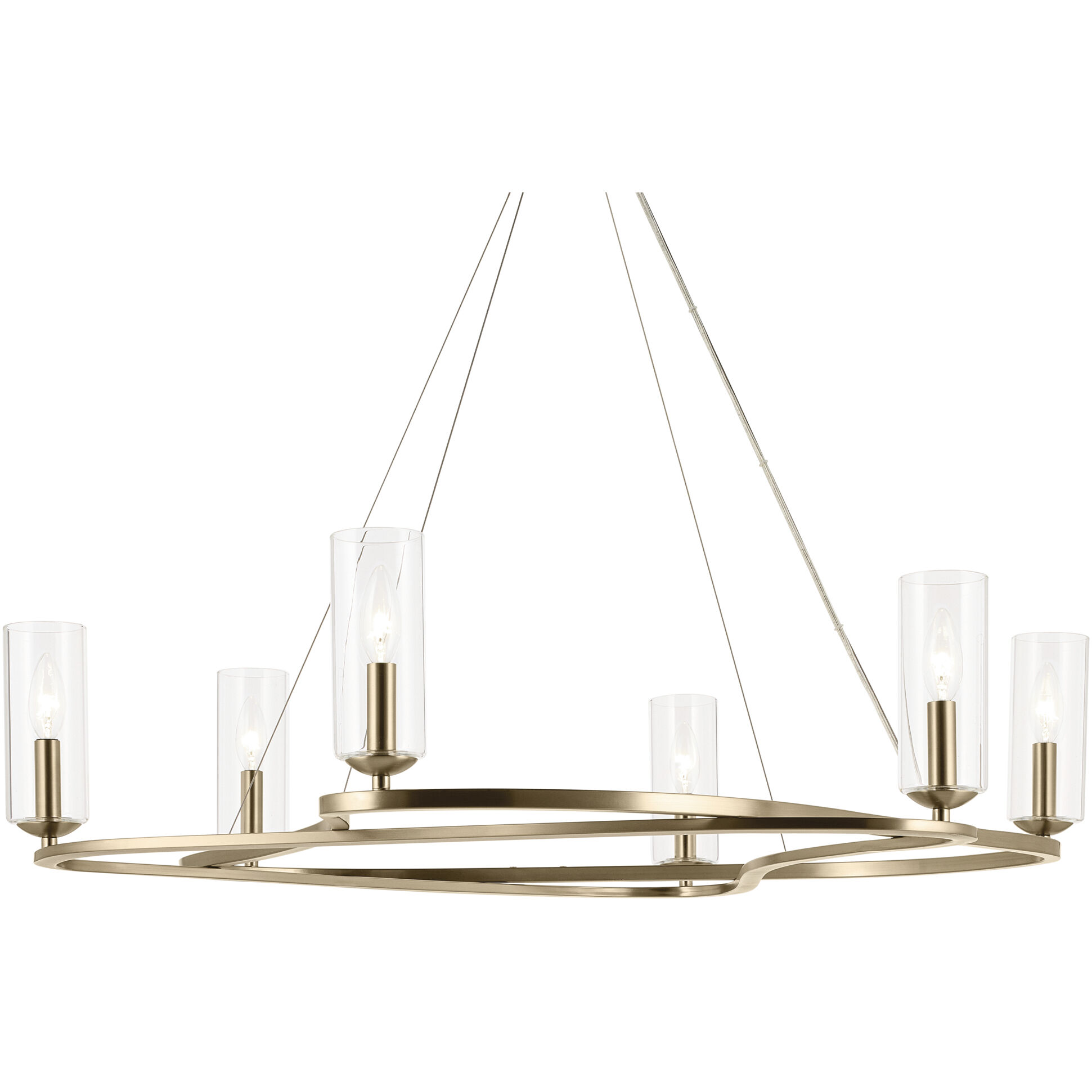 Harpin 6 Light Champagne Bronze Chandelier Ceiling Light