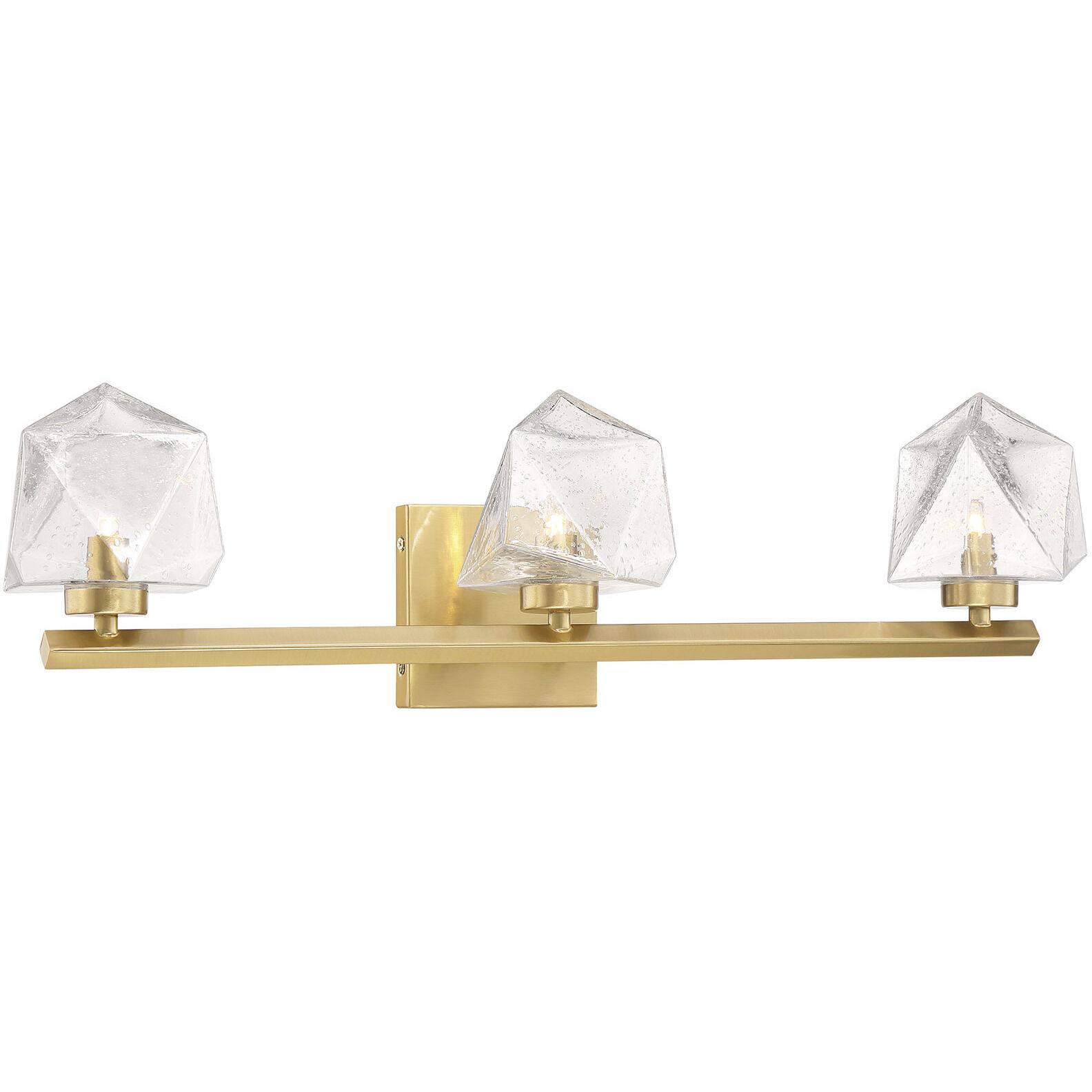 Castello LED 25 inch Warm Brass Bathroom Vanity Light Wall Light