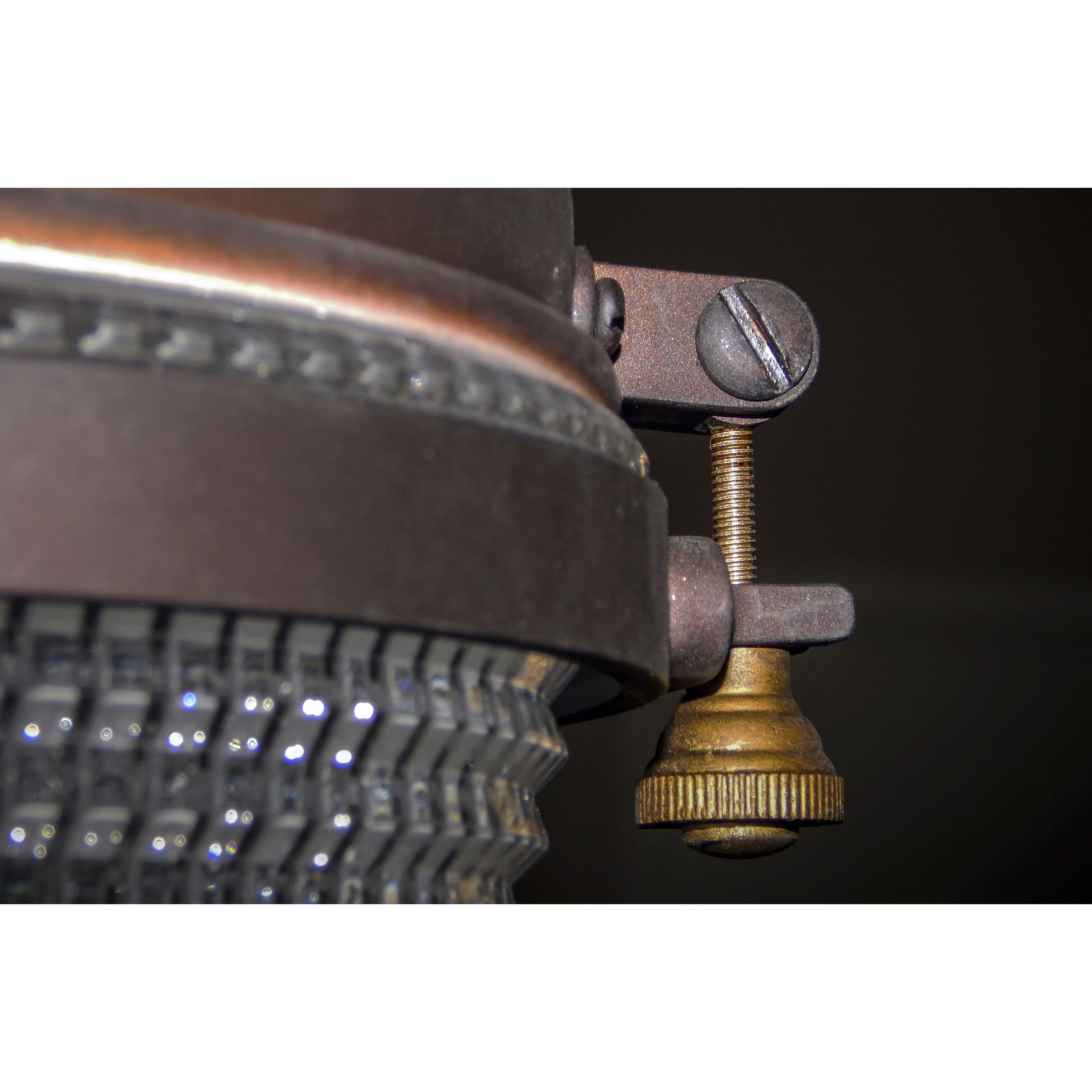 Portside 1 Light 10 inch Oil Rubbed Bronze/Antique Brass Outdoor Hanging Lantern