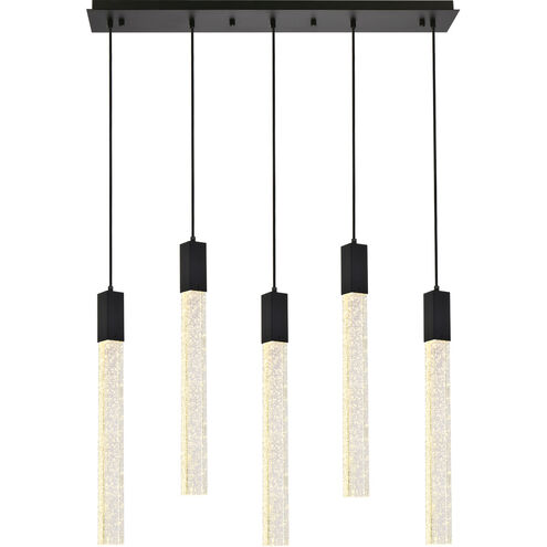 Weston 5 Light 36 inch Black Pendant Ceiling Light