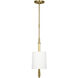 TOB by Thomas O'Brien Danica 2 Light 50 inch Burnished Brass Linear Chandelier Ceiling Light