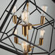 Artistry LED 32 inch Matte Black and Harvest Brass Chandelier Ceiling Light