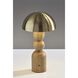 Connie 10.75 inch 2.00 watt Natural and Antique Brass Cordless Table Lamp Portable Light