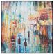 A Rain Soaked Frenchmen Street 61.75 X 61.75 inch Hand Painted Canvas