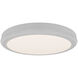 Parthenon LED 10 inch White Flush Mount Ceiling Light in 4000K, dweLED