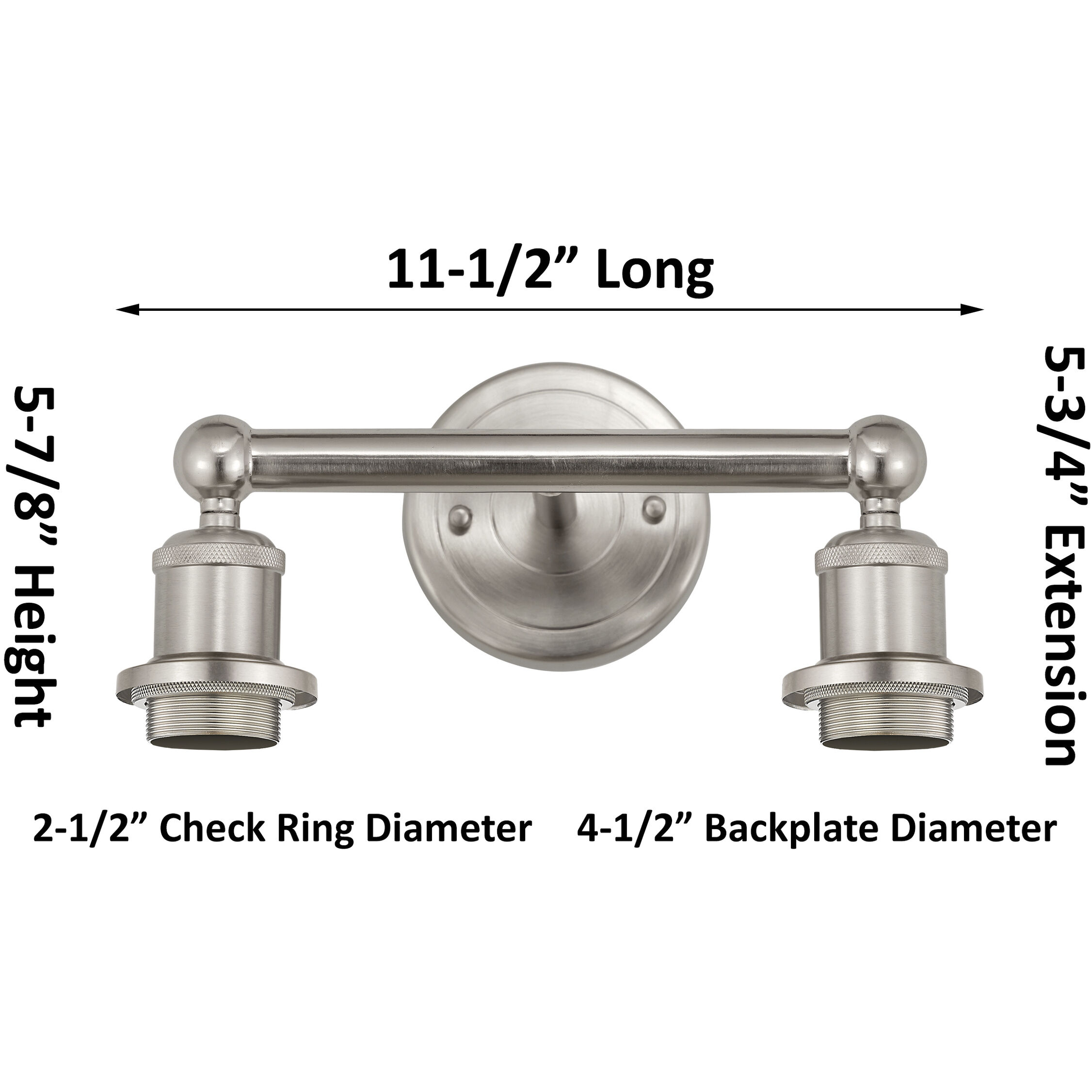 Edison Preston 2 Light 15.25 inch Brushed Satin Nickel Bath Vanity Light Wall Light in Mercury