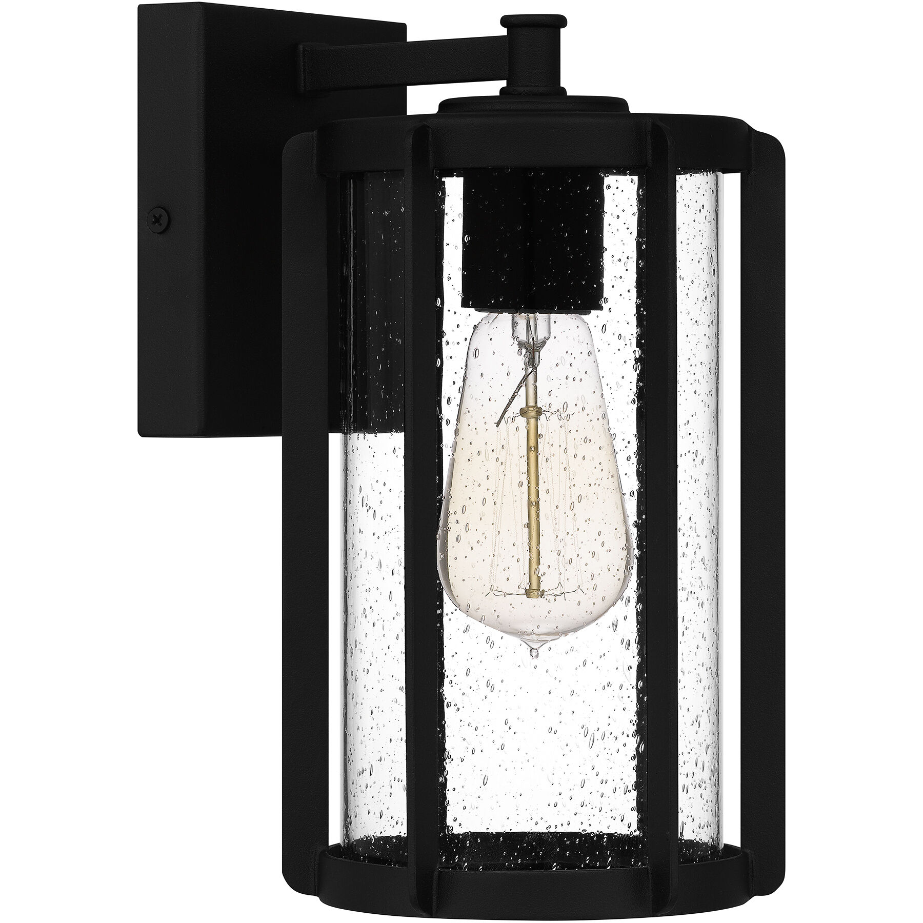 Hazel 1 Light 10.25 inch Earth Black Outdoor Wall Lantern 