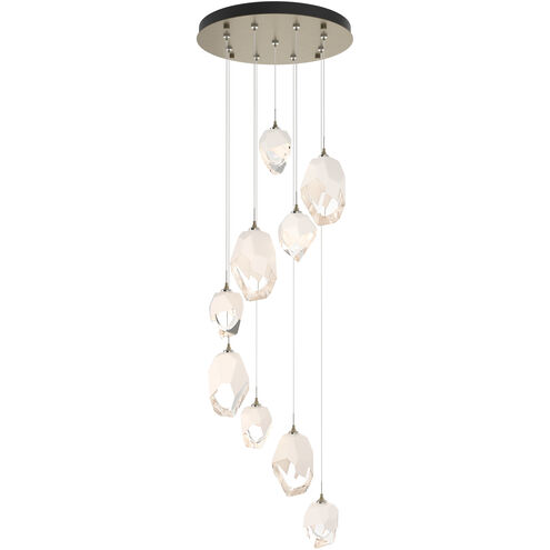 Chrysalis 9 Light 20.5 inch Soft Gold Pendant Ceiling Light in White Crystal