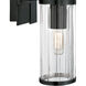 Stripe Sconce Wall Light in Matte Black