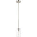 Zurich 1 Light 5 inch Brushed Nickel Pendant Ceiling Light