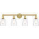 Ellery 4 Light 31.75 inch Satin Gold Bath Vanity Light Wall Light in Clear