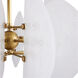 Kayal 6 Light 26 inch Clear and Antique Brass Pendant Ceiling Light