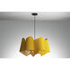 Camila 1 Light 26.4 inch Black Pendant Ceiling Light in Yellow/Ash, WEP Collection
