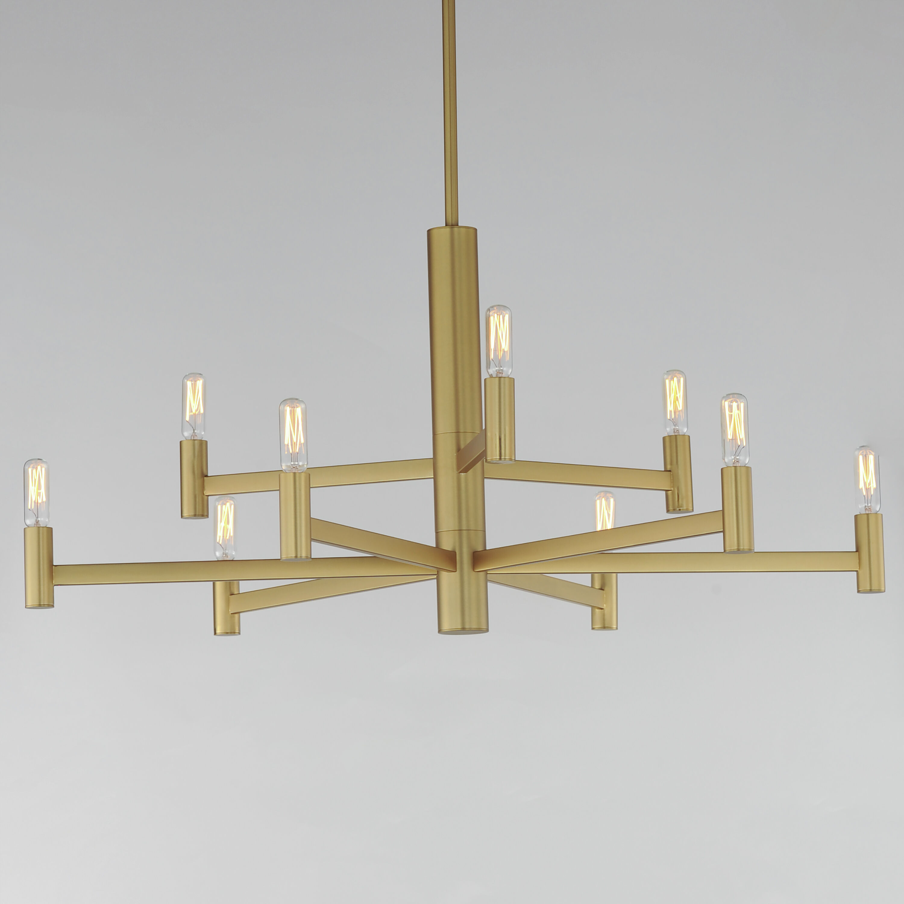 Emana 9 Light 33.5 inch Natural Aged Brass Chandelier Ceiling Light