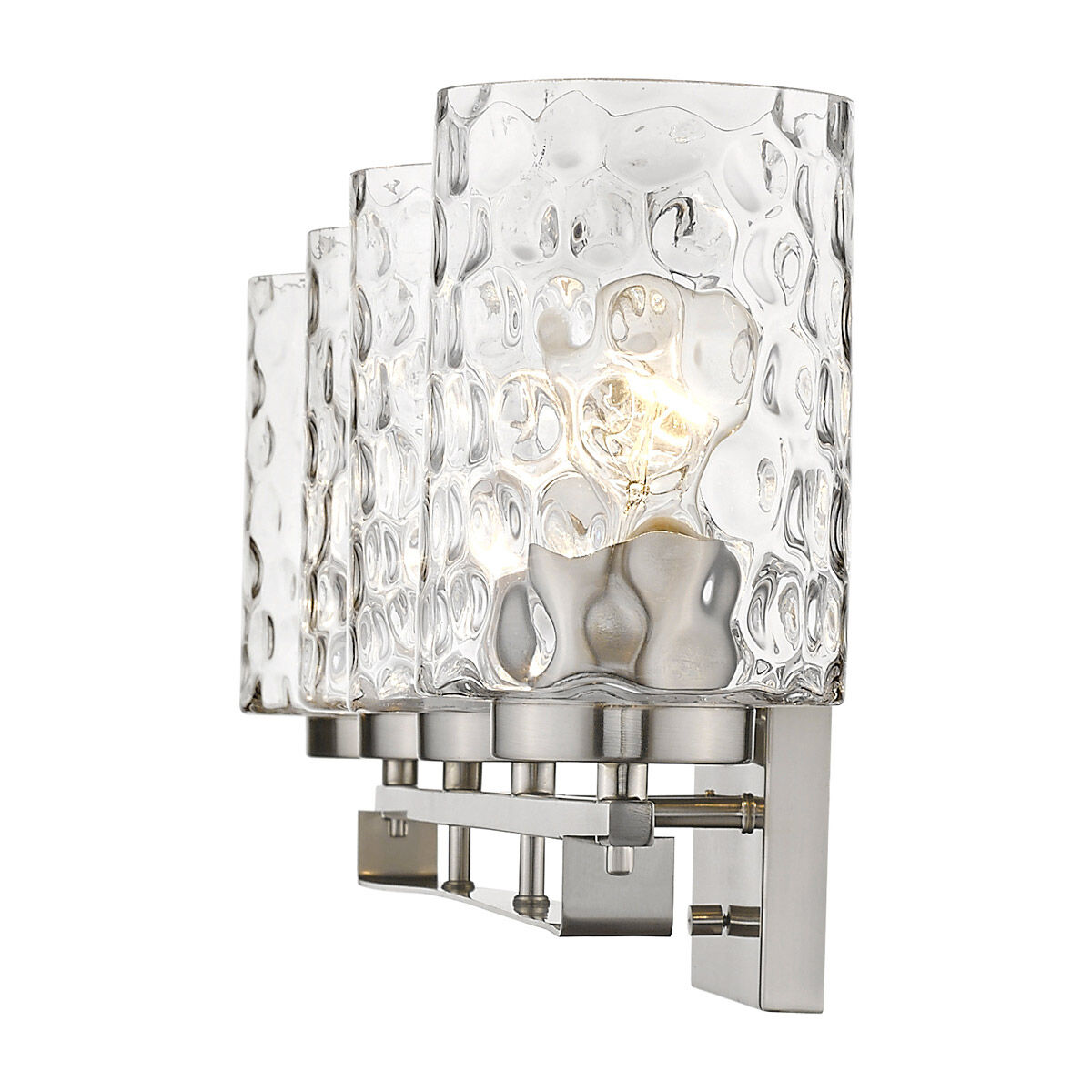 Livvy 4 Light 33 inch Satin Nickel Vanity Light Wall Light