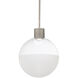 Gaze LED 12 inch Brushed Nickel Pendant Ceiling Light in 4000K, dweLED