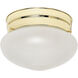 Brentwood 1 Light 6 inch Polished Brass Flush Mount Ceiling Light