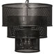 Arena 8 Light 20 inch Matte Black Pendant Ceiling Light