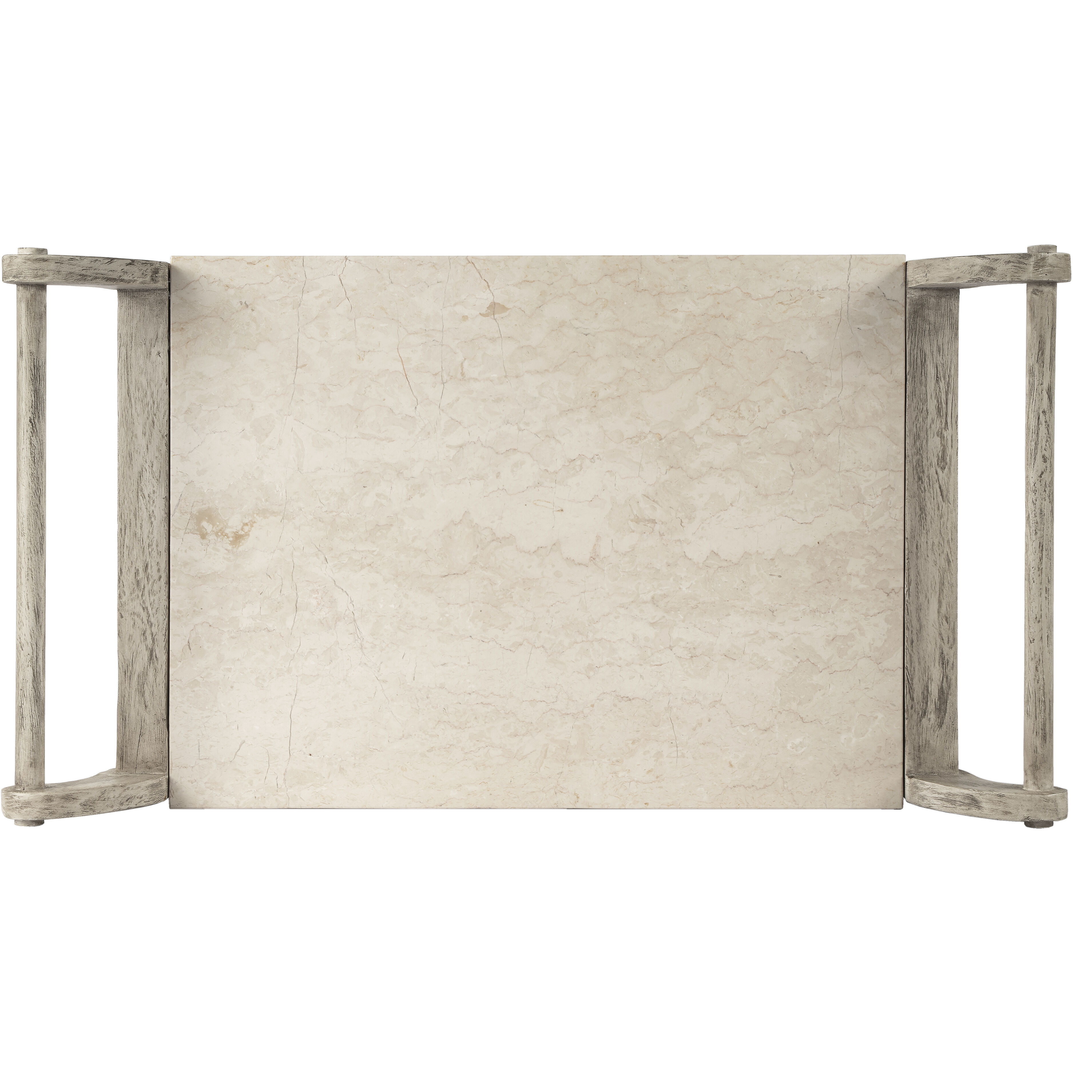 Danielle Marble Bar Cart in Gray