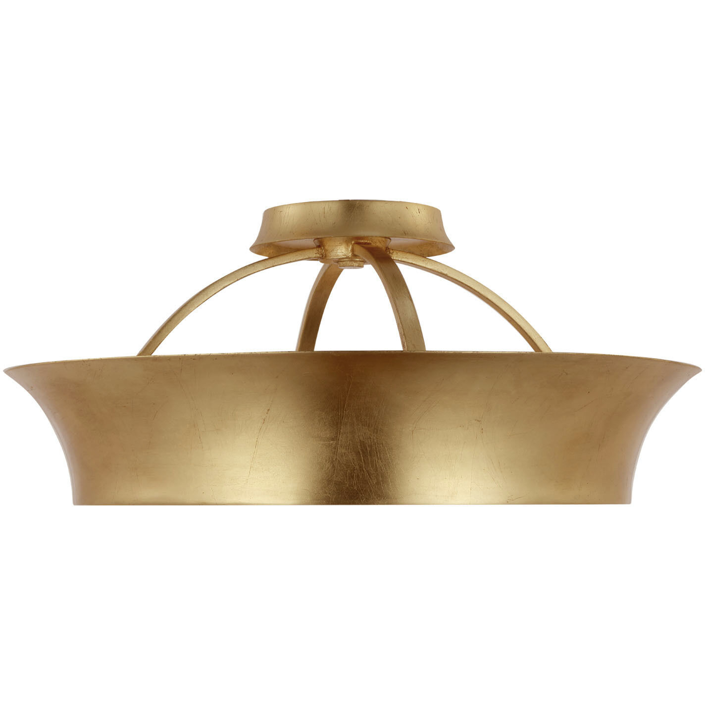 Thomas O'Brien Garland LED 20 inch Gild Dual Lit Ring Semi-Flush Mount Ceiling Light