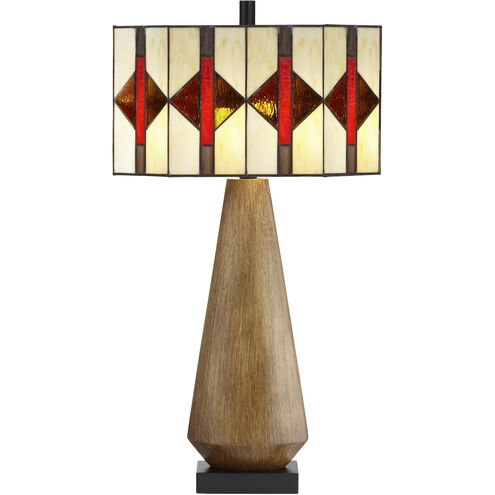 Haywood 29.84 inch 60.00 watt Brown Wood Tone Table Lamp Portable Light