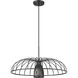 Valencia 1 Light 24 inch Matte Black Pendant Ceiling Light