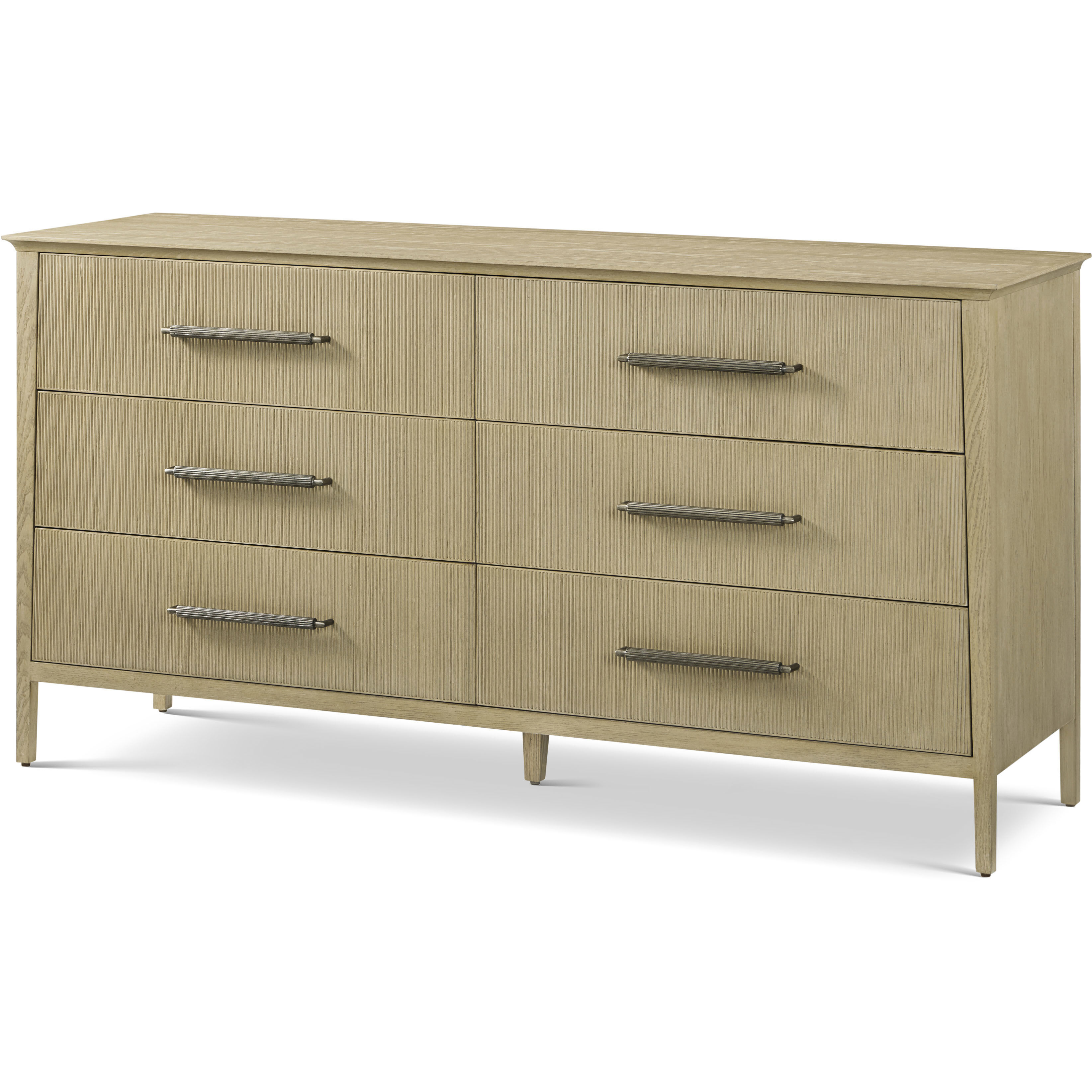 Balboa Coastal Grey Dresser, Wooden, 6-Drawer