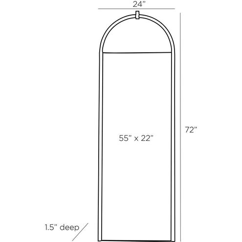 Shevlin Dim Gray Floor Mirror