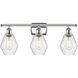 Ballston Cindyrella 3 Light 26 inch Polished Nickel Bath Vanity Light Wall Light in Incandescent, Seedy Glass