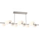 Gaia LED 72 inch Beige Silver Chandelier Ceiling Light in 3000K LED, White, Twisted Branch