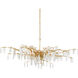 Forest Dawn 8 Light 60.25 inch Washed Lucerne Gold Chandelier Ceiling Light, Aviva Stanoff Collection