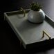 Arcus Juniper and Antique Brass Tray