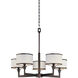 Nexus 5 Light 27.75 inch Oil Rubbed Bronze Single-Tier Chandelier Ceiling Light