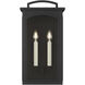 C&M by Chapman & Myers Modesto 2 Light 19.25 inch Textured Black Outdoor Wall Lantern